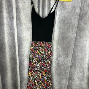VS PINK Juniors Floral Summer Casual Fit & Flare Mini Dress XS Y2K